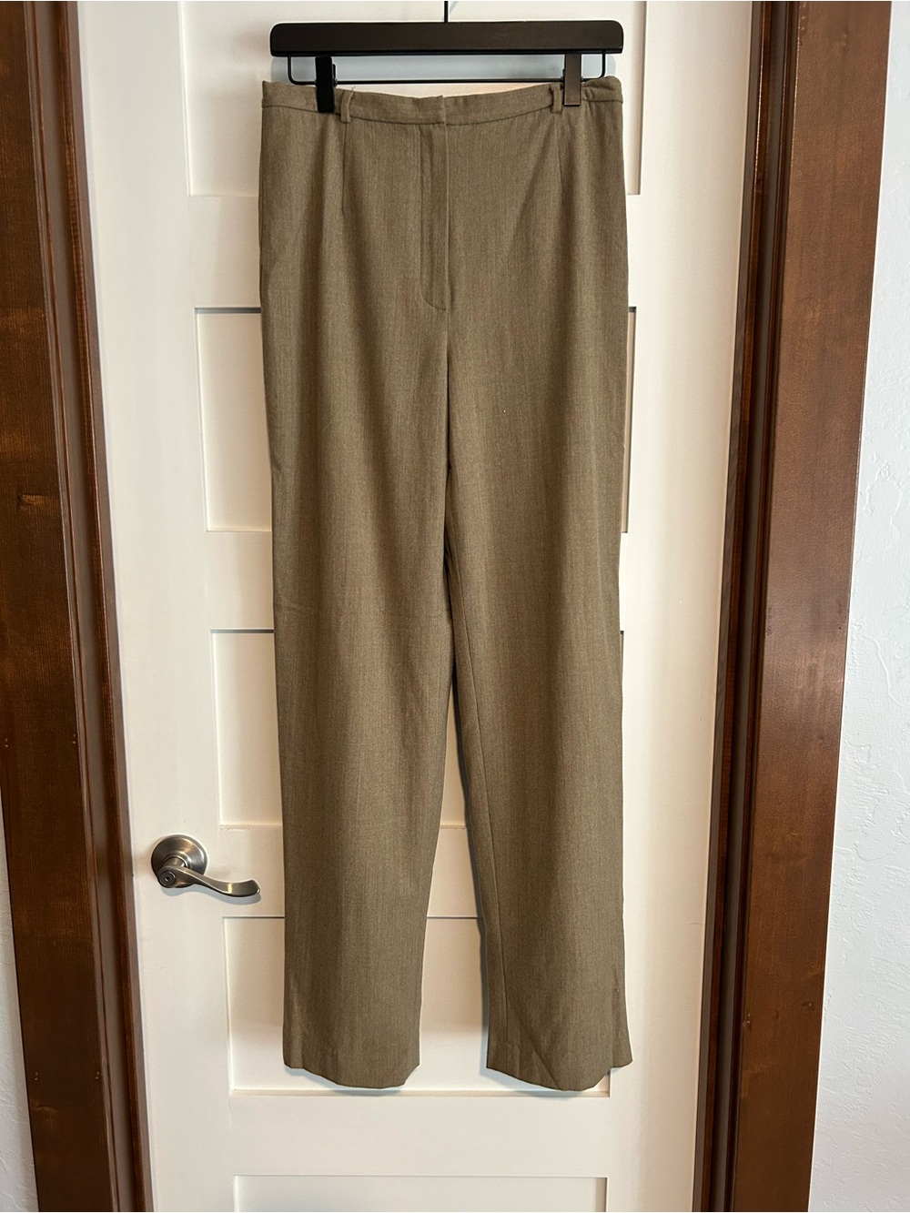 Lands’ End Wool Trouser Pants khaki Size 8